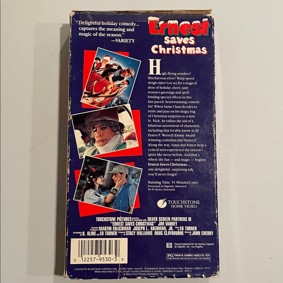 Ernest Saves Christmas VHS Tape - Picture 2 of 5